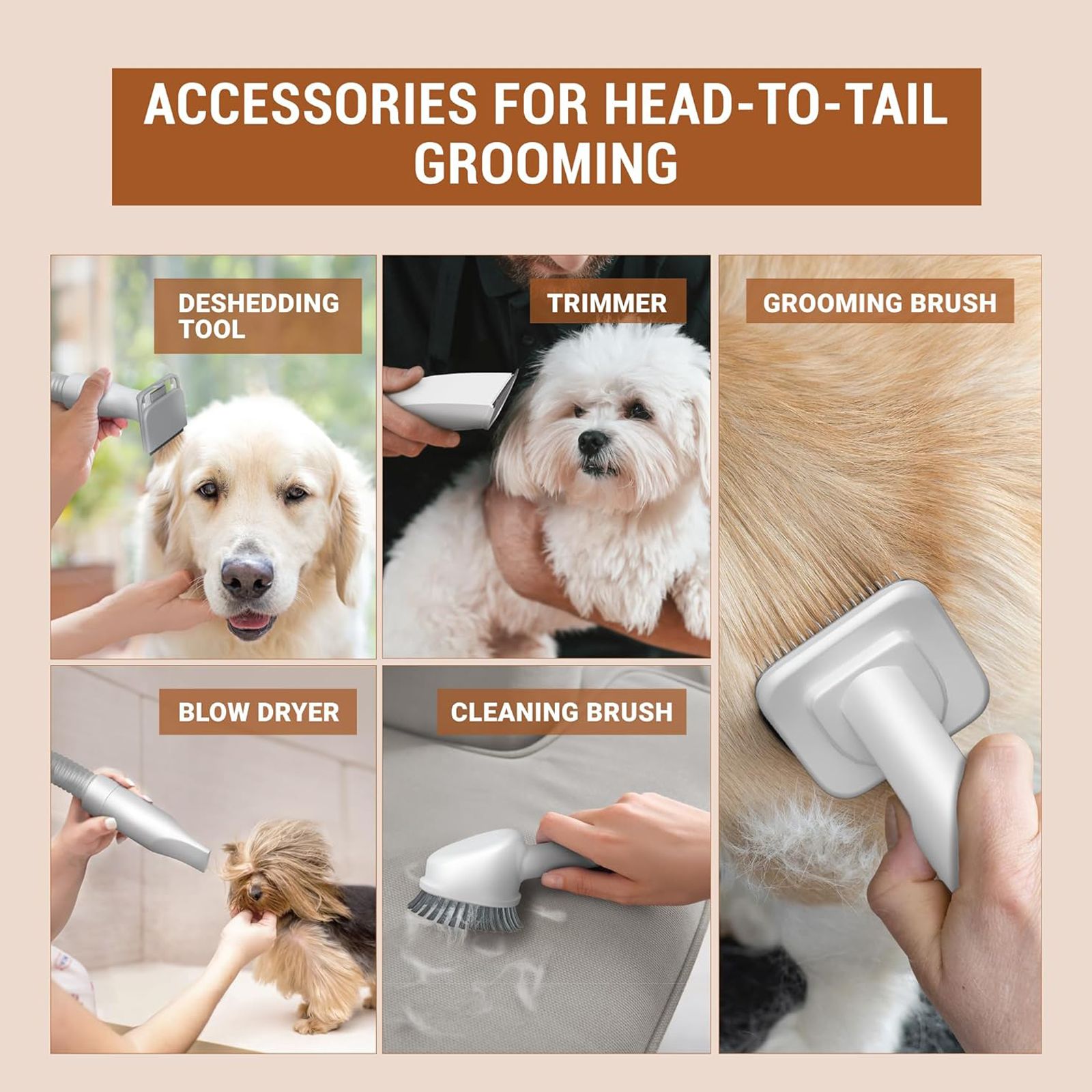 Buy EUREKA FORBES Buddy Corded Pet Grooming Kit with 5 Accessories ...