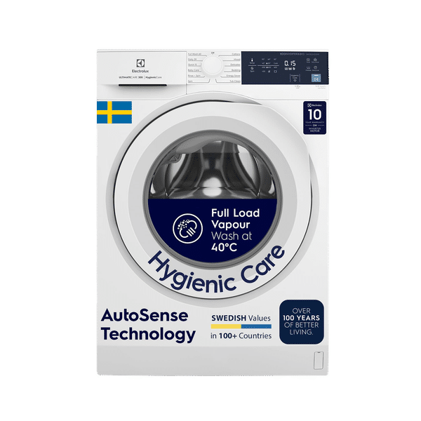 Electrolux 8 kg 5 Star Inverter Fully Automatic Front Load Washing Machine (UltimateCare 300, EWF8024D3WB, HygienicCare, White)_1