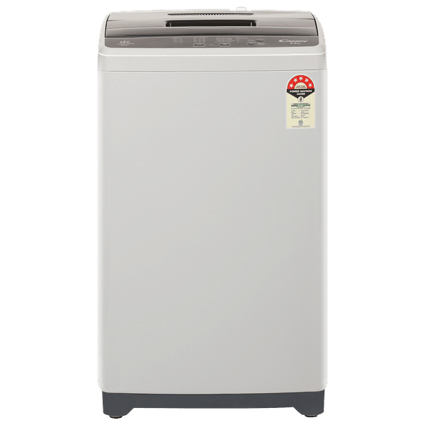 CANDY 6.5 Kg 5 Star Fully Automatic Top Load Washing Machine (CTL651269N, Stainless Steel Drum, Moonlight Grey)_1