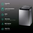 SAMSUNG 11 kg 5 Star Inverter Fully Automatic Top Load Washing Machine (WA11J5751SP/TL, Magic Filter, Inox Grey)_2