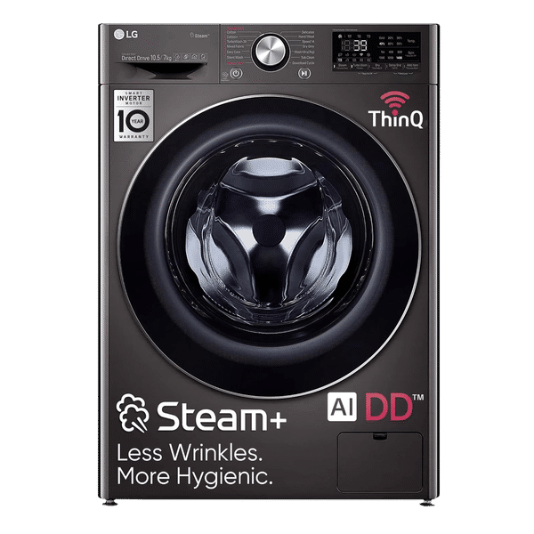 LG 10.5/7 kg 5 Star Inverter Fully Automatic Front Load Washer Dryer (FHD1057STB.ABLPEIL, In-Built Heater, Black VCM)_1
