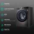 LG 10.5/7 kg 5 Star Inverter Fully Automatic Front Load Washer Dryer (FHD1057STB.ABLPEIL, In-Built Heater, Black VCM)_2