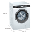 SIEMENS 9/6 kg 5 Star Fully Automatic Front Load Washer Dryer (iQ500, WN44A100IN, In-Built Heater, White)_3