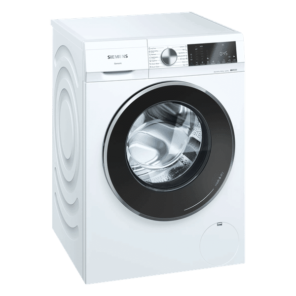 SIEMENS 10/6 kg Fully Automatic Front Load Washer Dryer (iQ500, WN54A2U0IN, Wave Drum, White)_1