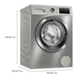 BOSCH 9 kg 5 Star Fully Automatic Front Load Washing Machine (Series 6, WAU28Q9SIN, Foam Detection System, Inox)_3