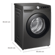 SAMSUNG 9 kg 5 Star Inverter Fully Automatic Front Load Washing Machine (WW90T504DAN1TL, AI Control Display, Inox)_3