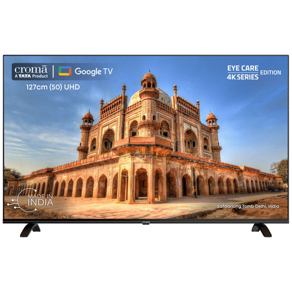 Croma 50UGC024601 127 cm (50 inch) 4K Ultra HD LED Google TV with Bezel Less Display (2023 model)_1