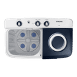 SAMSUNG 6.5 kg 5 Star Semi Automatic Washing Machine with Air Turbo Drying (WT65R2200LL/TL, Light Gray & Blue Base)_4