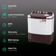 LG 8 kg 5 Star Semi Automatic Washing Machine with Lint Filter (P8030SRAZ.ABGQEIL, Burgundy)_2