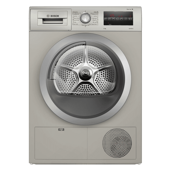 BOSCH 8 kg 5 Star Fully Automatic Front Load Dryer (Series 6, WTG8640SIN, In-Built Heater, Silver Inox)_1
