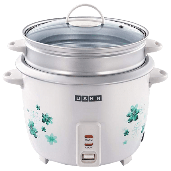 USHA RC18GS2 1.8 Litre Electric Rice Cooker with Keep Warm Function (White)_1