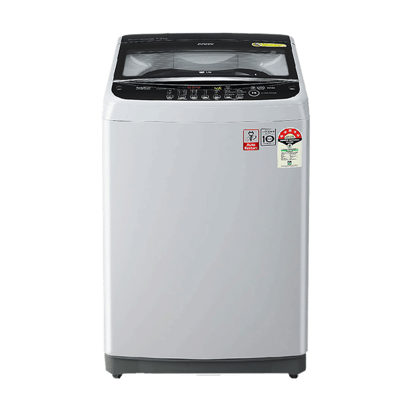 LG 7 kg 5 Star Inverter Fully Automatic Top Load Washing Machine (T70SJSF3Z.ASFQEIL, Smart Inverter Technology, Middle Free Silver)_1