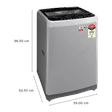 LG 9 kg 5 Star Inverter Fully Automatic Top Load Washing Machine (T90SJSF1Z.ASFQEIL, Smart Inverter Technology, Middle Free Silver)_3