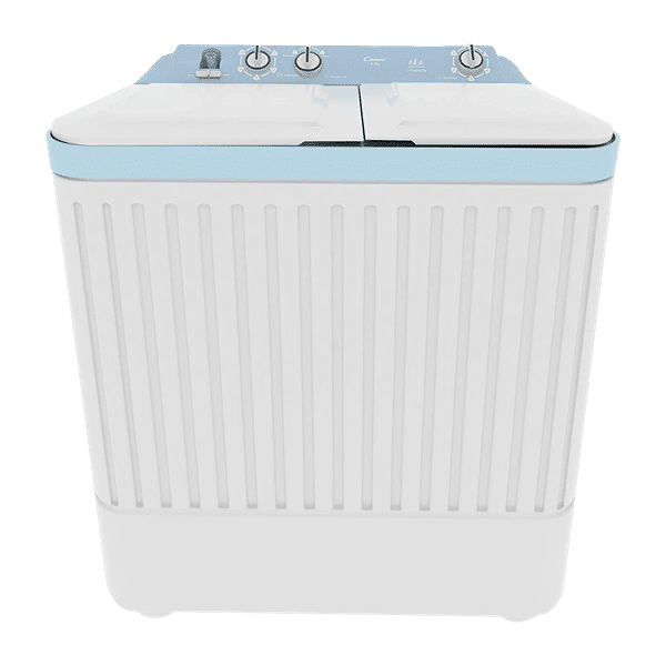 CANDY 6.5 kg 5 Star Semi Automatic Washing Machine with Fuzzy Logic (CTT65187W, White/Blue)_1