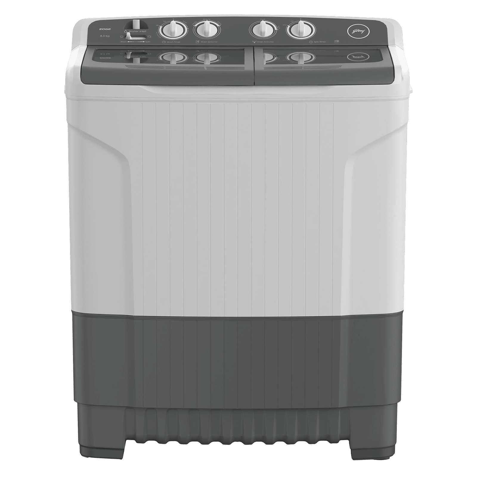 Godrej 7.5 Kg 5 Star Semi Automatic Washing Machine with Electro-Mechanical Controls (Edge, WSEDGE 75 5.0 TB3 M STGR, Storm Grey)