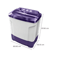 Godrej 7.5 kg Semi Automatic Washing Machine with Spin Shower (Edge Classic, WS EDGE CLS 7.5 ROPL PN2 M, Royal Purple)_3