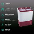 Godrej 8.5 kg 5 Star Semi Automatic Washing Machine with Spin Shower (Edge, WS EDGE 8.5 WNRD TB3 M, Wine Red)_2