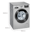 SIEMENS 7 kg 5 Star Inverter Fully Automatic Front Load Washing Machine (iQ300, WM12J46SIN, Wave Drum, Platinum Silver)_3