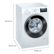 SIEMENS 8 kg 5 Star Inverter Fully Automatic Front Load Washing Machine (iQ500, WM14J46WIN, Wave Drum, White)_3