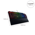 RAZER BlackWidow V3 Wired Gaming Keyboard with Backlit Keys (Ergonomic Wrist Rest, Black)_3