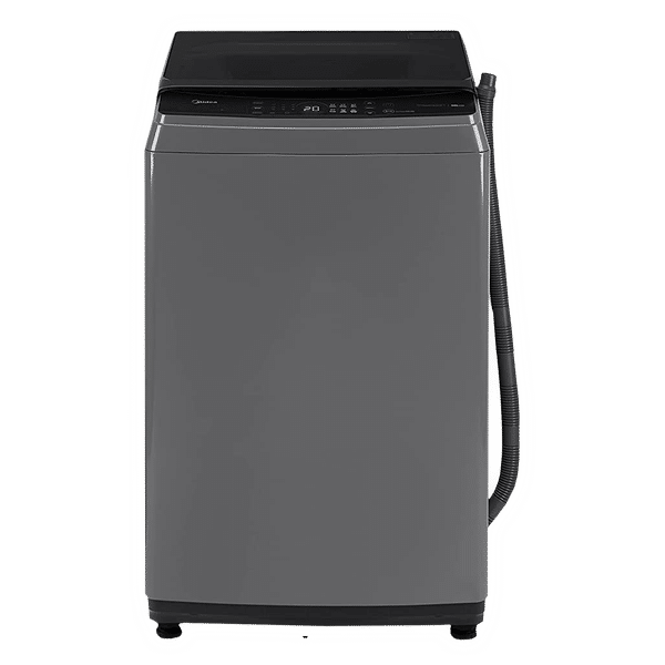 Midea 8 kg 5 Star Inverter Fully Automatic Top Load Washing Machine (MA200W80/G-IN, Lint Filter, Grey)_1