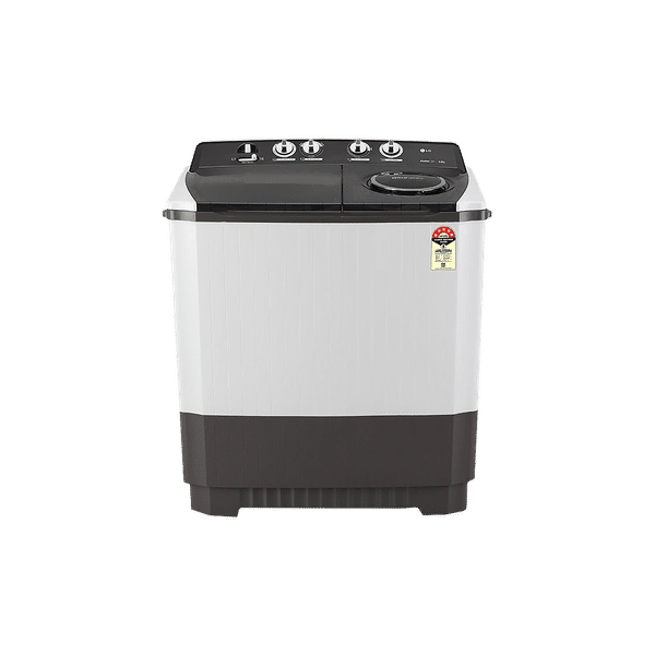 LG 9.5 kg 5 Star Semi Automatic Washing Machine with Roller Jet Pulsator (P955ASGAZ.ADGQEIL, Dark Grey)_1