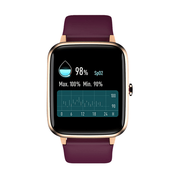 noise ColorFit Pro 2 Oxy Smartwatch with Activity Tracker (33.02mm LCD Display, IP68 Waterproof, Deep Wine Strap)_1