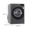 LG 6.5 Kg 5 Star Fully Automatic Front Load Washing Machine (FHV1265Z2M.ABMQEIL, Steam Wash, Middle Black)_3