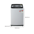 LG 8 kg 5 Star Inverter Fully Automatic Top Load Washing Machine (T80SNSF1Z.ASFQEIL, Stainless Steel Tub, Silver)_3