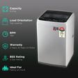 LG 6.5 kg 5 Star Inverter Fully Automatic Top Load Washing Machine (T65SPSF2Z.ASFQEIL, Smart Inverter Technology, Middle Free Silver)_2