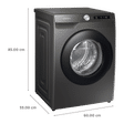 SAMSUNG 8 kg 5 Star Inverter Fully Automatic Front Load Washing Machine (WW80T504DAN/TL, AI Control Display, Inox)_3