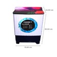 FOXSKY 8 kg Semi-Automatic Top Load Washing Machine with Magic Filter (Aqua Wash, Maroon)_3