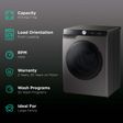 SAMSUNG 10.5/7 kg Inverter Fully Automatic Front Load Washer Dryer (WD10T704DBX/TL, AI Control Display, Inox)_2