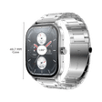 amazfit Pop 3S Smartwatch with Bluetooth Calling (49.7mm AMOLED Display, IP68 Water Resistant, Metallic Silver Strap)_3