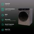 TOSHIBA 11/7 kg Inverter Fully Automatic Front Load Washer Dryer (TWD-BK120M4-IND(SK), Cyclone Mix Feature, Silver)_2