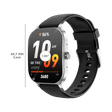 amazfit Pop 3S Smartwatch with Bluetooth Calling (49.7mm AMOLED Display, IP68 Water Resistant, Black Strap)_3