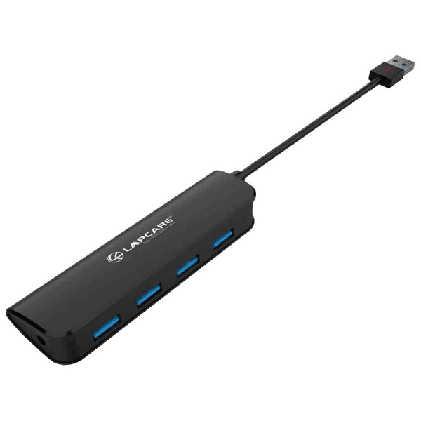 LAPCARE LHB-368 USB 3.0 Type A to USB 3.0 Type A USB Hub (5 Gbps Data Transfer Rate, Black)_1