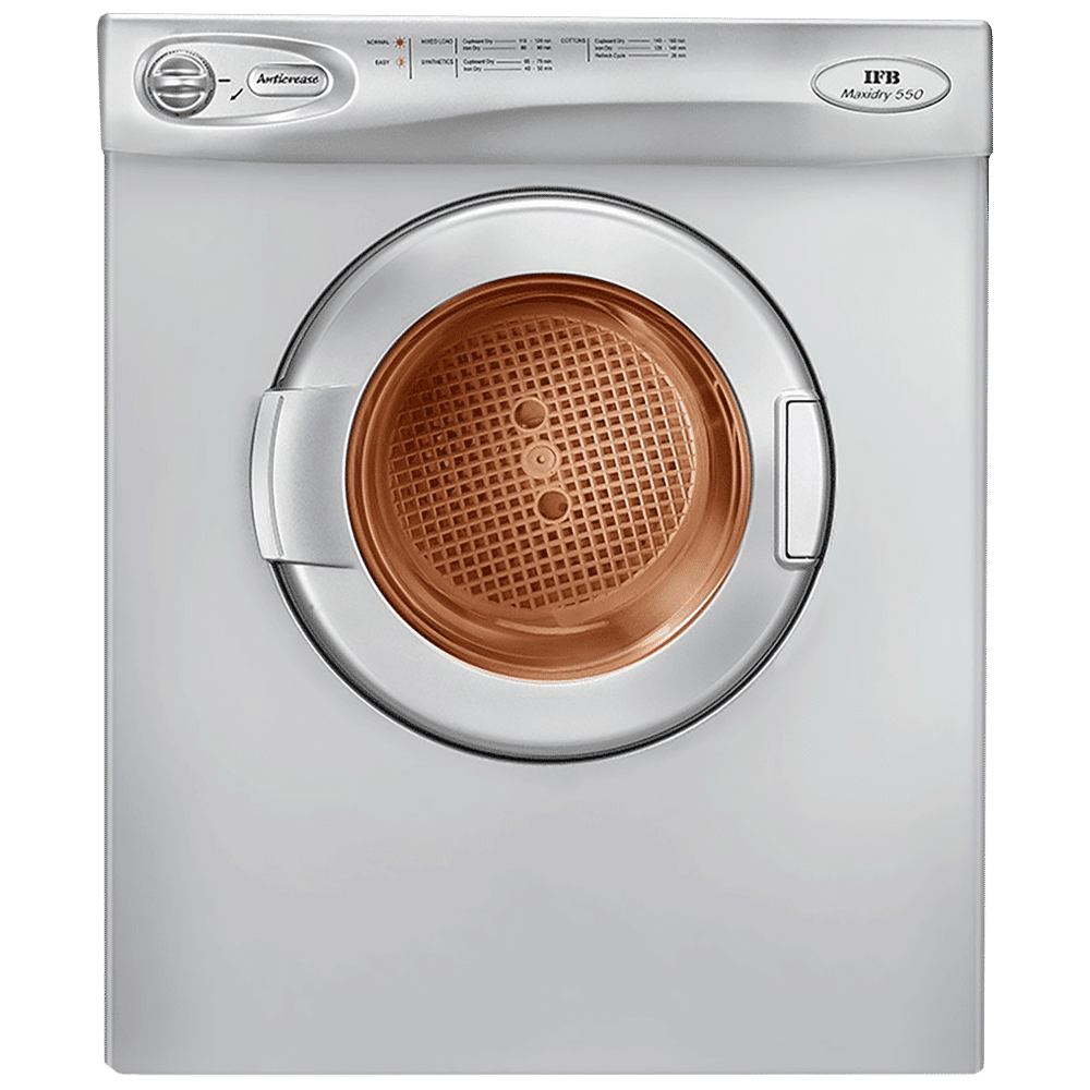 Buy IFB 5.5 kg 5 Star Fully Automatic Front Load Dryer (TURBO DRY EX, Lint  Filter, Silver) Online - Croma