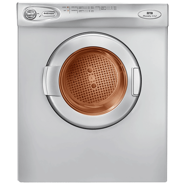 IFB 5.5 kg 5 Star Fully Automatic Front Load Dryer (TURBO DRY EX, Lint Filter, Silver)_1