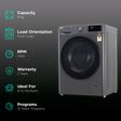 LG 9kg 5 Star Fully Automatic Front Load Washing Machine (FHV1409Z4M.ABMQEIL, LG ThinQ with Wi-Fi, Middle Black)_2