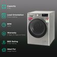 LG 9 kg 5 Star Inverter Fully Automatic Front Load Washing Machine (FHV1409ZWP.APSQEIL, Wi-Fi Support, Platinum Silver)_2