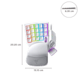 RAZER Tartarus Pro Wired Gaming Keyboard with Backlit Keys (Analog Optical Switch, Mercury)_3