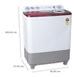 Haier 8.5 kg 5 Star Semi Automatic Washing Machine with 4D Magic Filter (HTW85-186S, Titanium Grey)_3