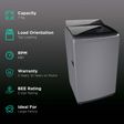 BOSCH 7 kg 5 Star Fully Automatic Top Load Washing Machine (Series 2, WOE701D0IN, ExpertCare Wash System, Dark Grey)_2