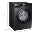 SAMSUNG 8 kg 5 Star Inverter Fully Automatic Front Load Washing Machine (WW80T504DAB1TL, AI Control Display, Black Caviar)_3