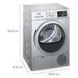 SIEMENS 8 kg Fully Automatic Front Load Dryer (iQ300, WT46G402IN, Galvalume Drum, Silver)_2