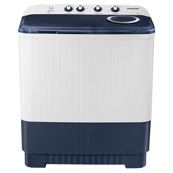 SAMSUNG 9.5 kg 5 Star Semi Automatic Washing Machine with Magic Filter (WT95A4200LL/TL, Light Grey/Royal Blue)_1