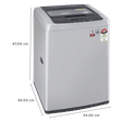 LG 6 kg 5 Star Inverter Fully Automatic Top Load Washing Machine (T65SKSF4Z.ASFQEIL, Turbo Drum, Middle Free Silver)_3