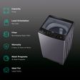 Haier 7.5 kg Fully Automatic Top Load Washing Machine (HWM75-H826S6, In-built Heater, Starry Silver)_2