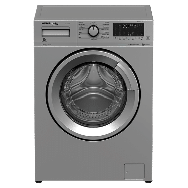 VOLTAS beko 6.5 kg 5 Star Inverter Fully Automatic Front Load Washing Machine (WFL6512VTSS, Hygiene Plus Function, Grey)_1